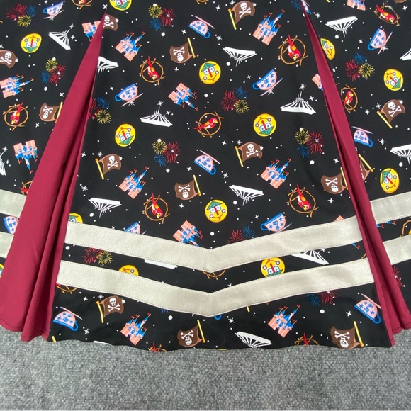 Disney Captain Marvel Retro Midi Dress Size 2X Park Rides Themed Rare NWOT - Picture 9 of 13